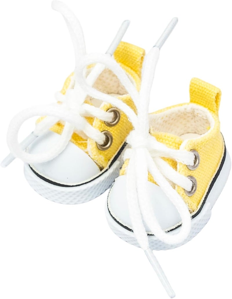 KIYEREE Store Shoes for Lububu(NO Doll),2025 Mini Shoes for Lububu Doll Accessories,Doll Shoes for Lububu Dress Up,Accessories for Lububu(Yellow) - Image 1